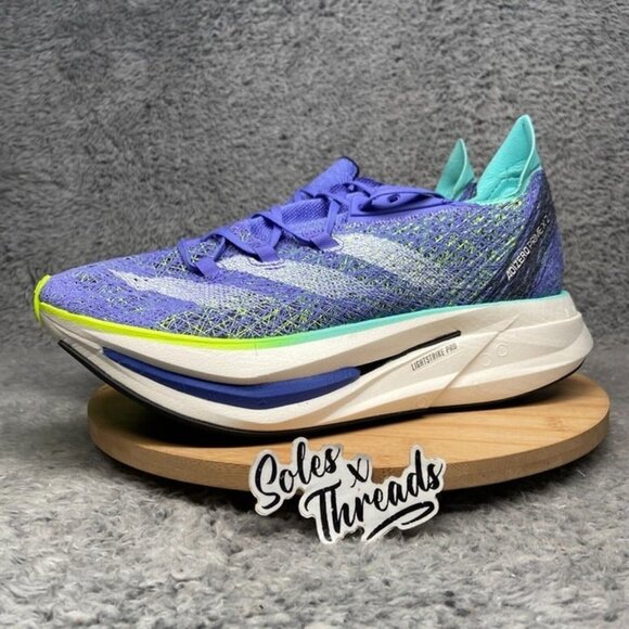 Adidas Adizero Prime x 2.0 Strung Size 9.5 Men Running Blue Lucid Lemon IF1209 main image 8